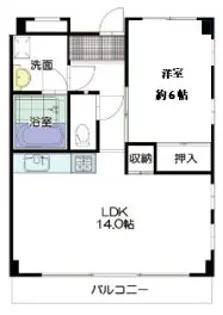 コスモ芦屋【3階】の間取り