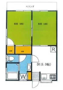ハイツマグノリアB【2階】の間取り