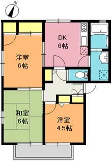 サニーサイドC棟【1階】の間取り