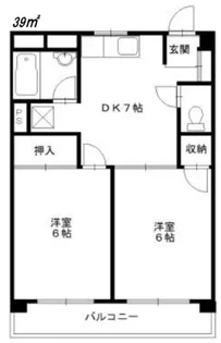 JUNプレジ秋津【2階】の間取り