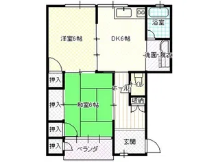ハイツパークタウン【2階】の間取り