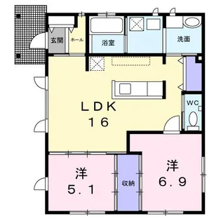プレセント【1階】の間取り