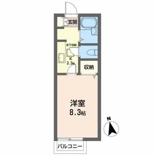 カーサ・エスペラール【1階】の間取り