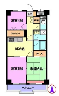 オークガーデン【2階】の間取り