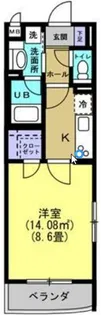 プランドール橋本【2階】の間取り