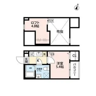 グラン エスポワール(グランエスポワール)【2階】の間取り
