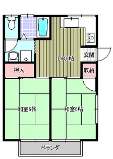 ナカヤレジデンスB【1階】の間取り