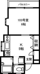 サンハイムトキワ【1階】の間取り
