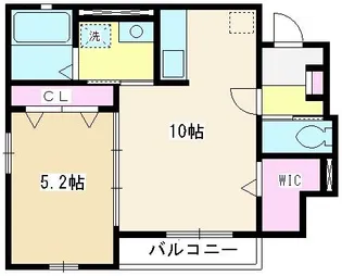 埼玉県朝霞市岡2【アパート】の間取り