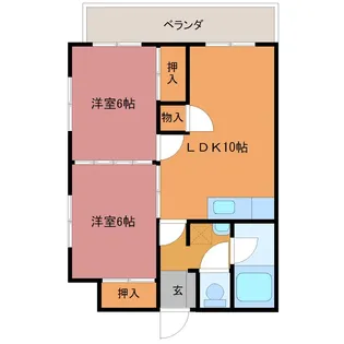 サンハイツ遠の森【3階】の間取り