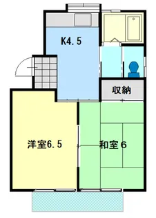 茨城県那珂郡東海村大字亀下【アパート】の間取り