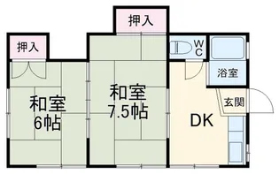 コーポ常盤【2階】の間取り