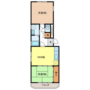 岐阜県岐阜市今嶺3【アパート】の間取り