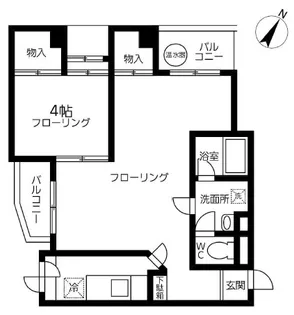 シャーレー原宿【6階】の間取り