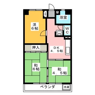 コーポコーデン【2階】の間取り
