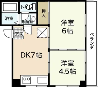 河元ビル【4階】の間取り