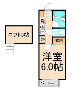 パークフロント谷中B【1階】の間取り