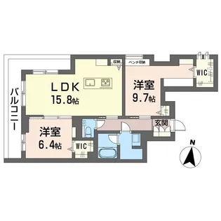 アリビオ【3階】の間取り