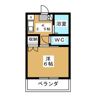 1Kの間取り画像