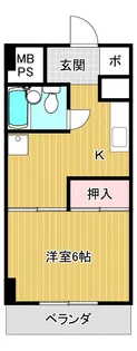 チサンマンション南浜【10階】の間取り
