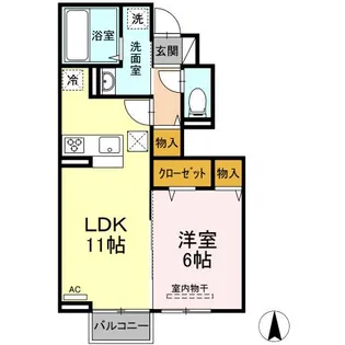 フォールA【1階】の間取り