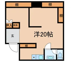 プチシャトレ森北【1階】の間取り