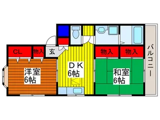 ライジングサンハイツ【3階】の間取り