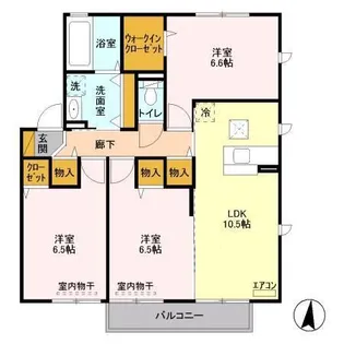 パセーオ【1階】の間取り