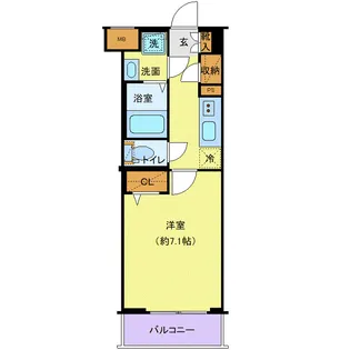クレヴィスタ大塚【4階】の間取り