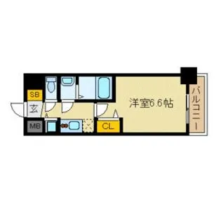 プレサンス名古屋STATIONフレア【5階】の間取り