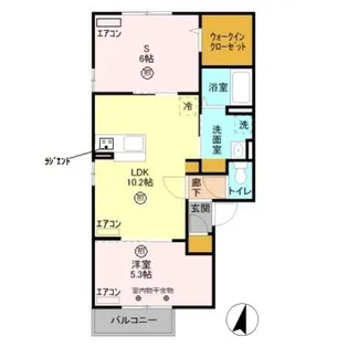 メゾンブランシュ【2階】の間取り