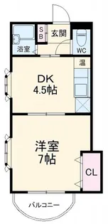 カサデナカノ【1階】の間取り