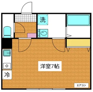 パレスフィールド市川南【2階】の間取り