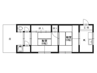 2Kの間取り画像