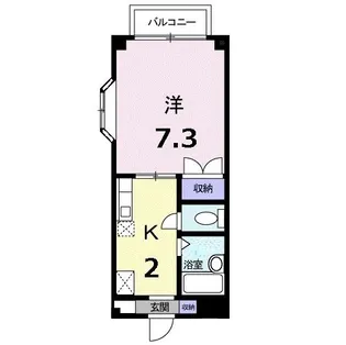 エスポワール鍋島【1階】の間取り