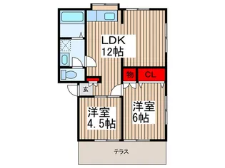 金子コーポ【1階】の間取り