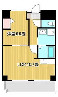 ザ・レジデンス元魚【9階】の間取り