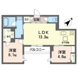 ブリーゼ アイビー【1階】の間取り