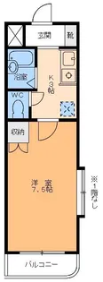 1Kの間取り画像