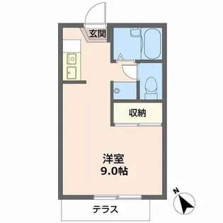 ルポズワール【1階】の間取り