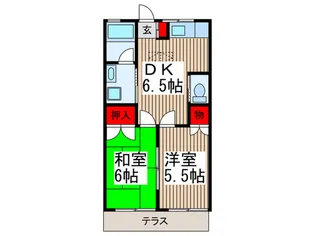 フジコ-ポII【1階】の間取り