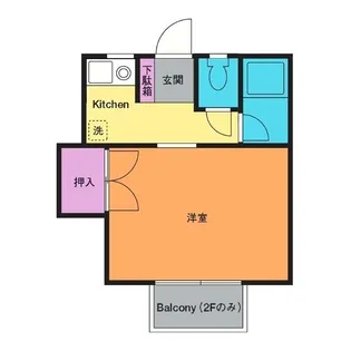 ハイツあだん【1階】の間取り