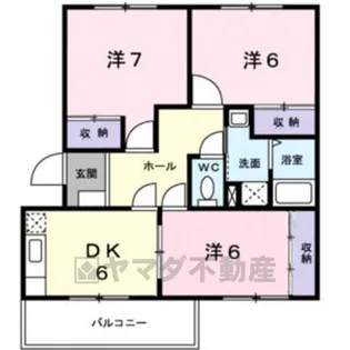 プレイスガーデン【3階】の間取り