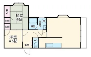エクセルフラット【2階】の間取り