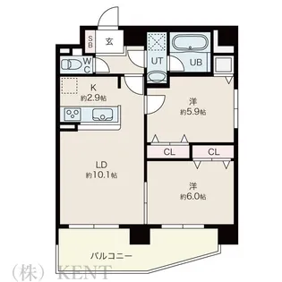 ソールタワー近代美術館【8階】の間取り