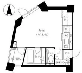 トゥールブランシュ麻布【3階】の間取り