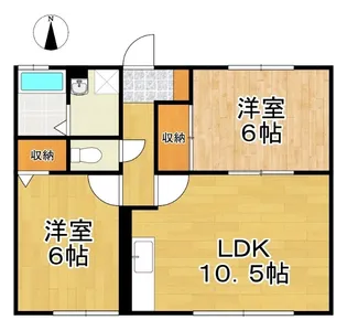 ジートルンク幡多【1階】の間取り