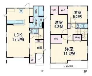 埼玉県さいたま市大宮区天沼町1【一戸建】の間取り