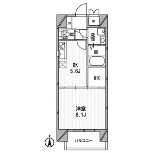 アスリート江坂Ⅱ番館【3階】の間取り