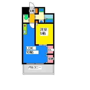 熊本県熊本市中央区九品寺1【マンション】の間取り
